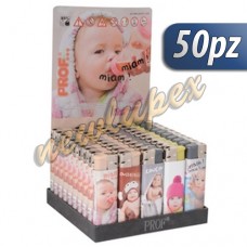 Accendino elettronico ricaricabile - neonati - 50pz